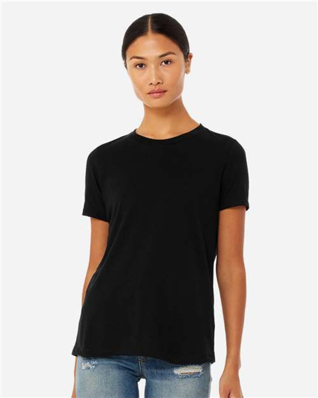 BELLA + CANVAS Women’s Relaxed Fit Crew Neck Short Sleeve Triblend Tee for Printing & Summer Wear